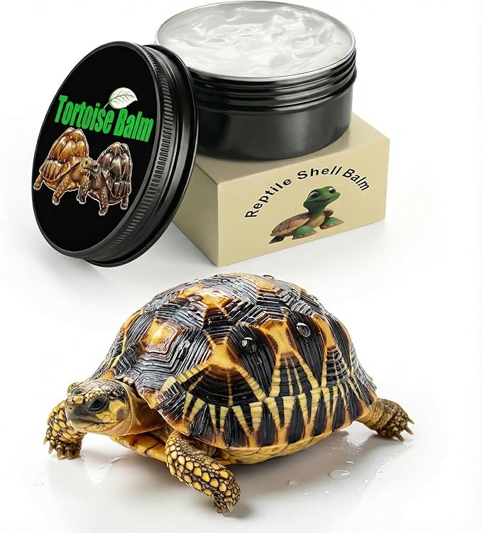 Tortoise Shell Conditioner Balm Cleaner – Wax Moisturizer for Dry Repair Care – Reptile Polish for Sulcata Russian Desert Tortoise