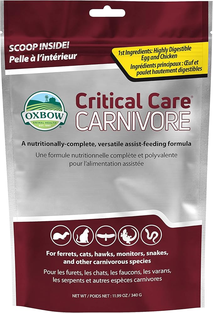 Oxbow Animal Health Critical Care, Carnivore, 340 Gram Bag