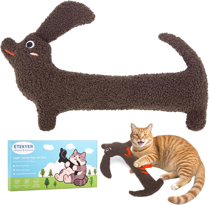 ETEKYER Refillable Catnip Cat Kicker Toy, Large, 13.77 Inches by ETEKYER