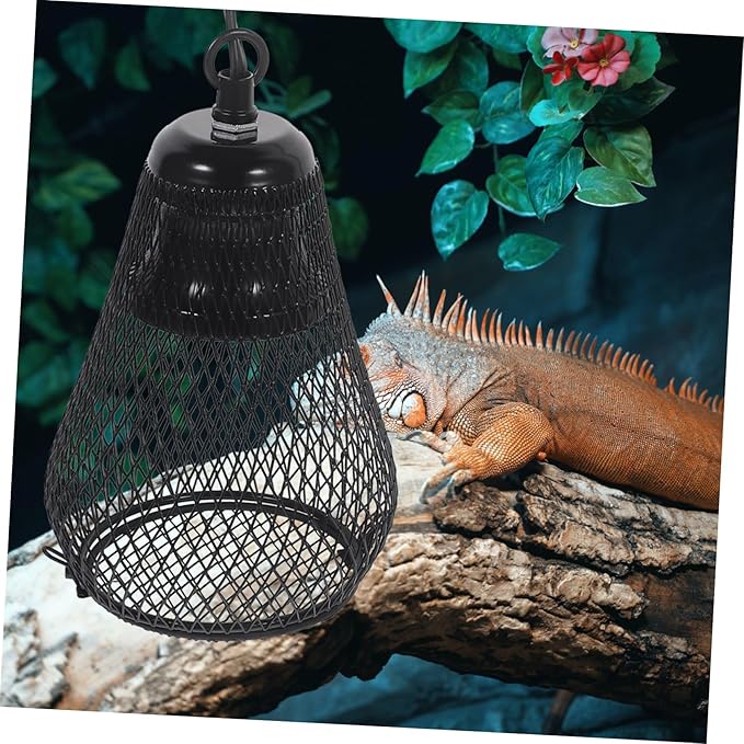Abaodam Reptile Hide Scald Cover Lamp Bulb Lampshade Material Easy to Use Protect Your Pet