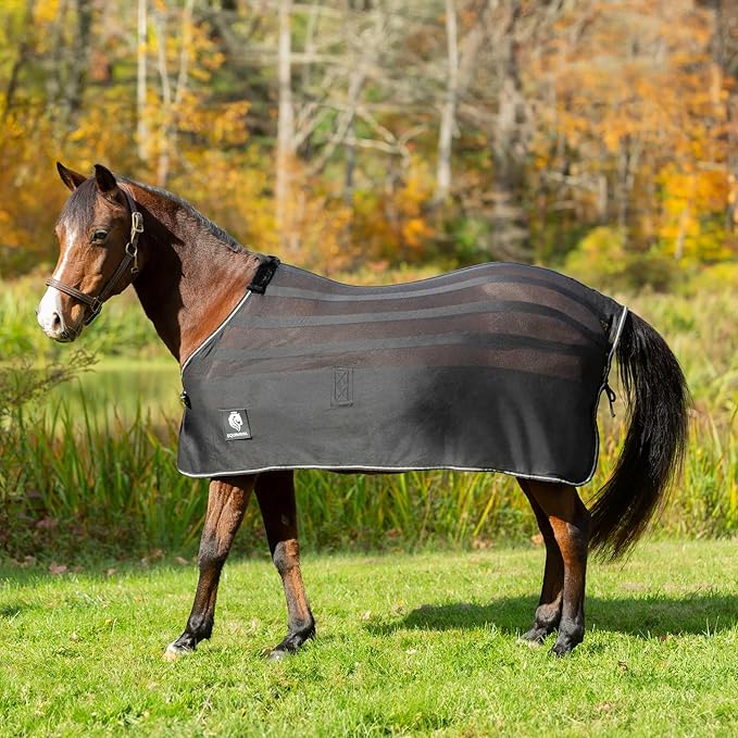 Equinavia Sefyr Breathable Lightweight Cooling Scrim Sheet - Black - L