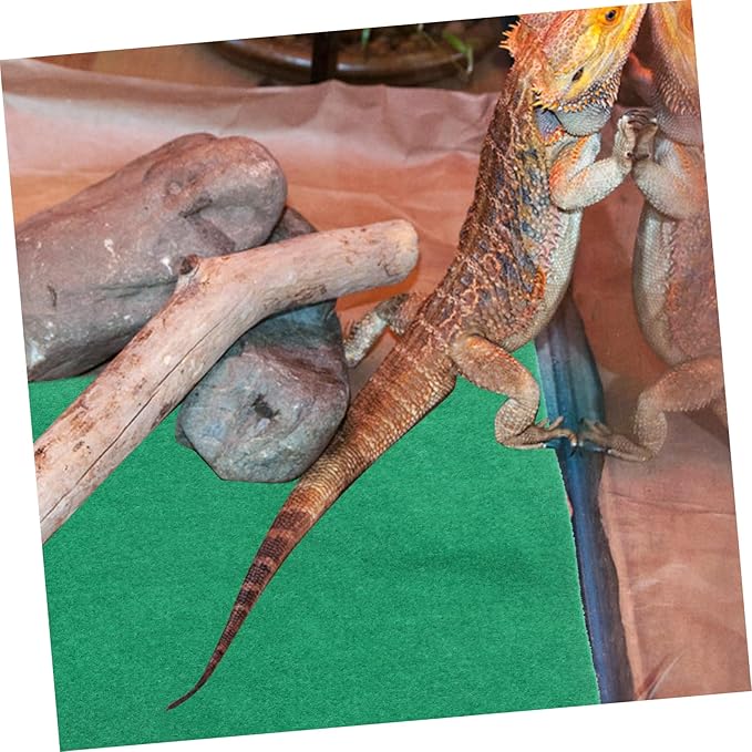 Milisten Reptile Warm Cushion Durable Pet Sleeping Pad for Tortoises Lizards Spiders for Terrarium Reptile Supplies Keeps Pets Cozy Winter