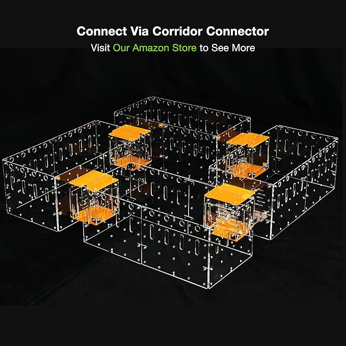 GuineaLoft™ Acrylic Cage (Model-C2) - Small 2x1 ft Open Cage for a Single Guinea Pig, Disposable Bottom, Connectable, DIY Extendable - Visit the Guinea Loft Store to See It All