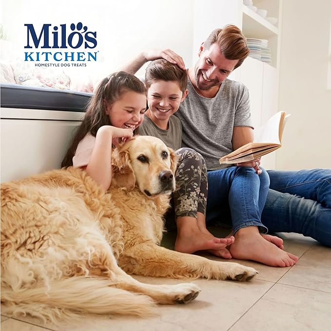 Milo's Kitchen Chicken & Apple Sausage Slices Dog Treats, 18 Oz. Bag (Pack of 4)