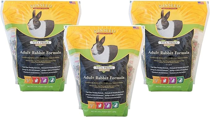(3 Pack) Vita Prima Rabbit Formula (4 lb. Bag)