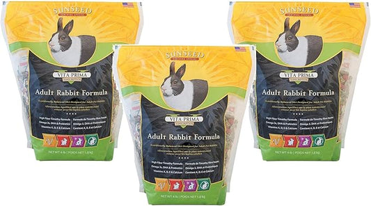 (3 Pack) Vita Prima Rabbit Formula (4 lb. Bag)