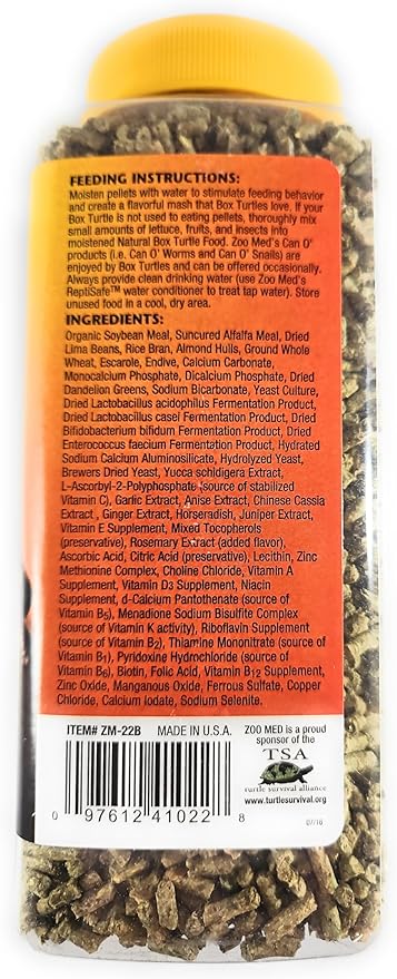 Zoo Med Labs Natural Box Turtle Food - 20 oz