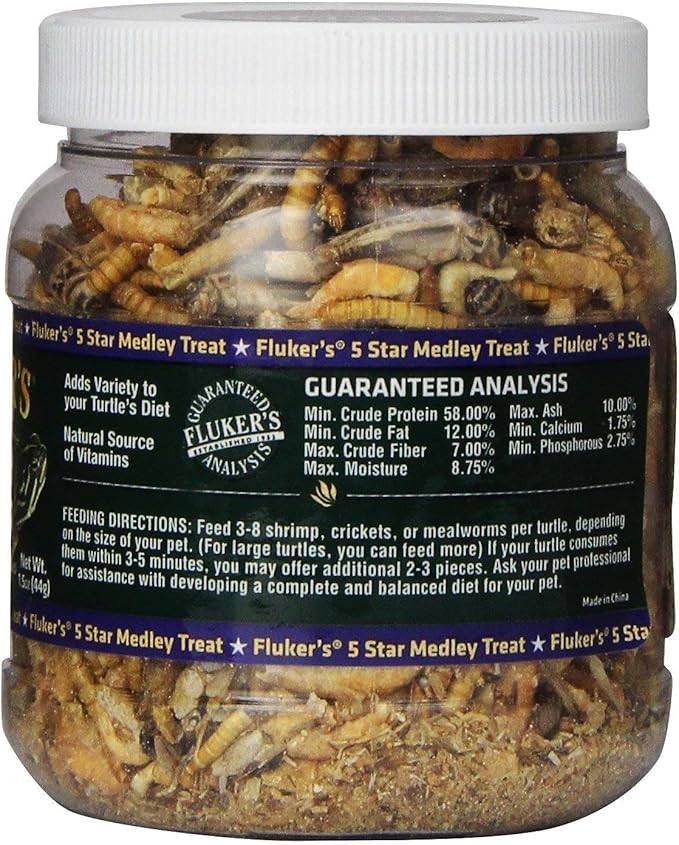 Fluker Labs SFK72020 Aquatic Turtle Medley Treat Food, 1.5-Ounce (Pack of 4)