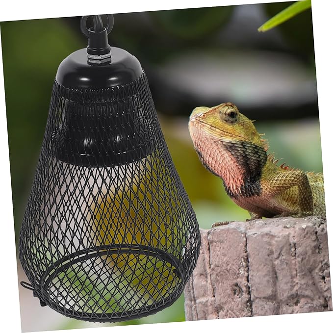 Reptile Heating Lamp Shade Scald Mesh Cover for Reptile Pet Lamps Durable Design Easy Installation Compatible with Various Bulbs for Turtles Rabbits Hamsters