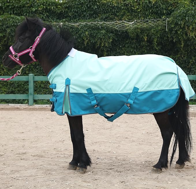 LEAFOREST 1200 Denier Waterproof Mini Shetland Rug Pony Rug Foal Rug Turnout Rug (no Filling) Green 48IN