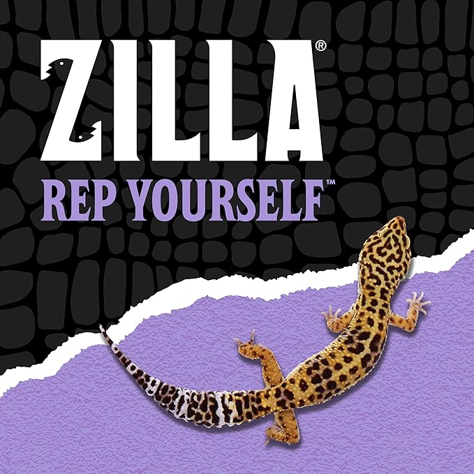 Zilla Cricket Glow Powder — add to Reptile Food for a Fun Twist, More exciting Than Plain Calcium Powder Fluoresces Under Black Light, Ideal for Insectivores, 4 Ounces