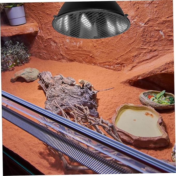 Reptile Enclosure Heat Lamp Cover Mesh Safety Mesh for Reptile Tank BBQ Lamp Protector