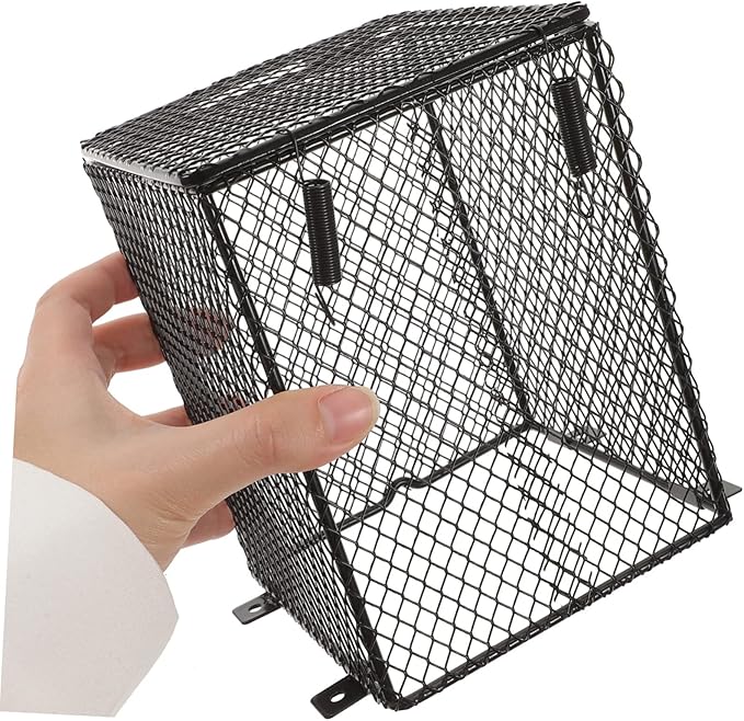 Reptile Lamp Cover Scalding Mesh Shade for Parrot Bird Cage Basking Easy Installation High-Temperature Reptile Accessory