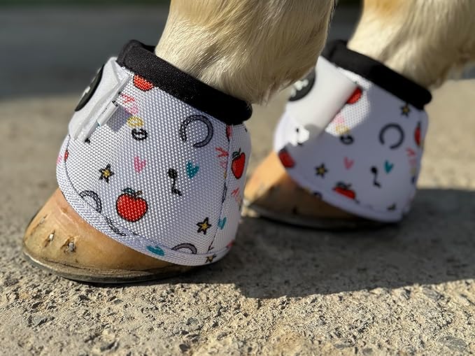 TGW RIDING 2520D Horse Bell Boots No-Turn Horse Bell Boots, Equine Ballistic Hoof Overreach Bell Boot, Pair