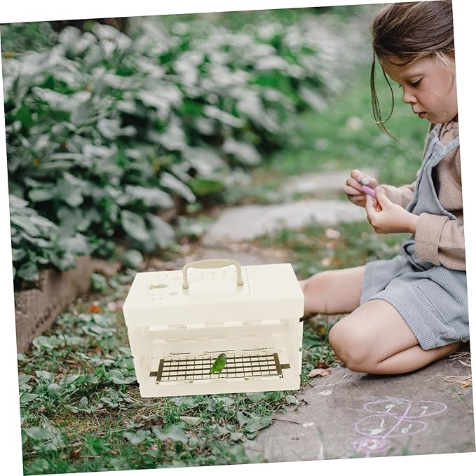 Garneck Portable Bird Carrier Travel Cage for Small Pets Compact Parrot Cage with Handle for Hiking Camping and Traveling for Parakeets Cockatiels and Conures