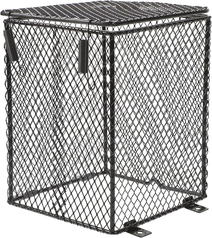 HANABASS 2pcs Reptile Heat Lamp Mesh Cover for Crawler Living Tank Scald Prevention Design Suitable for Heating Sources Easy to Install Safe and Practical for Reptiles
