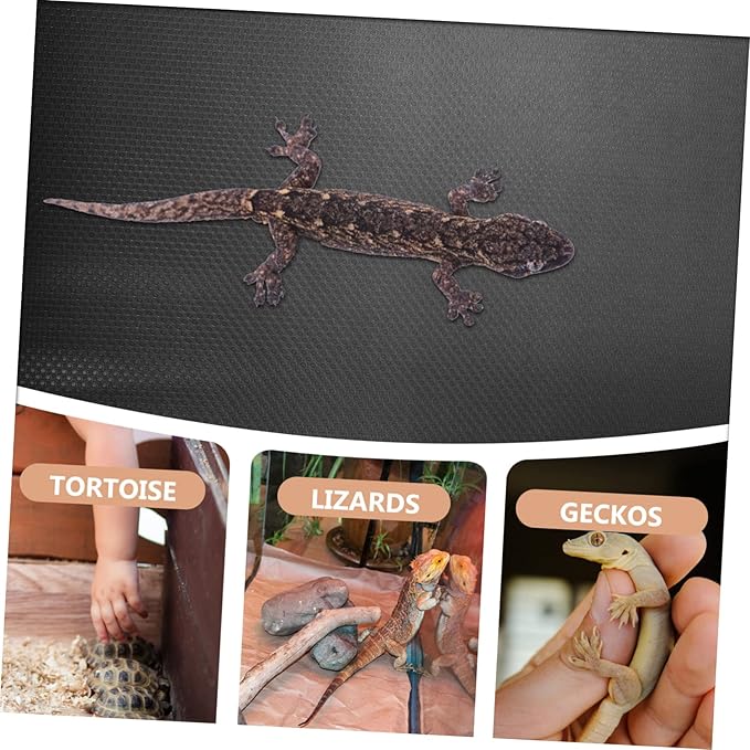 Kisangel Reptile Carpet Bedding for Turtles Snakes and Lizards Non Slip Mat for Terrarium Use Reptile Tank Accessory for Comfort and Play