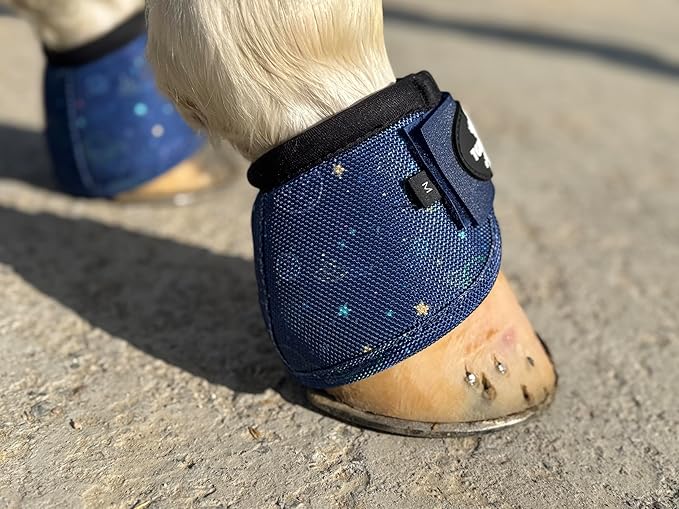TGW RIDING 2520D Horse Bell Boots No-Turn Horse Bell Boots, Equine Ballistic Hoof Overreach Bell Boot, Pair