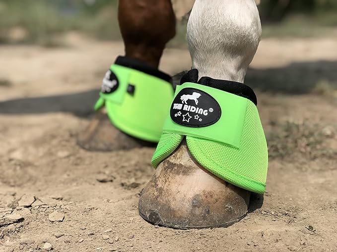 TGW RIDING 2520D Horse Bell Boots No-Turn Horse Bell Boots, Equine Ballistic Hoof Overreach Bell Boot, Pair