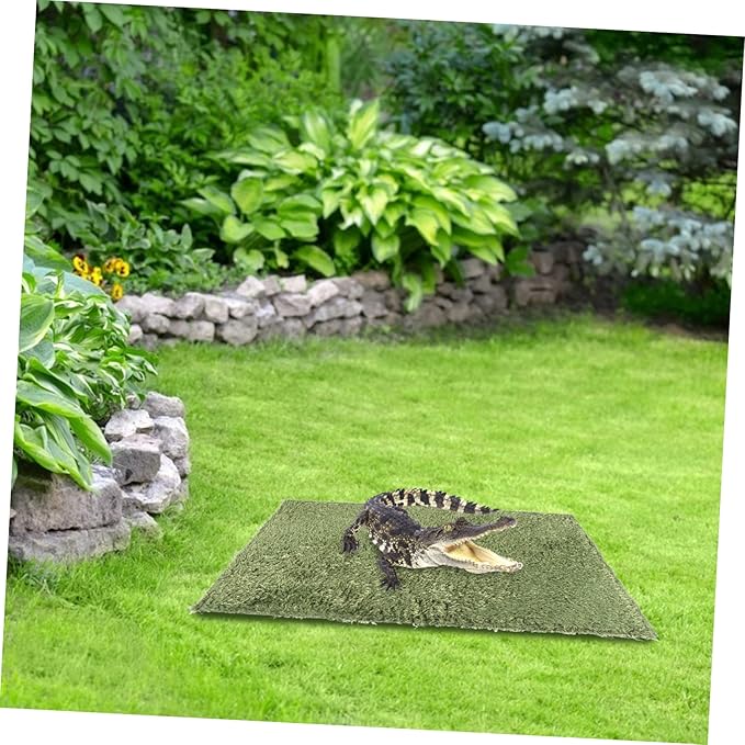 ORFOFE Terrarium Liner Bedding Reptile Carpet Mats for Terrarium Substrate 2pcs Reptile Moss Lizard Tank Accessories