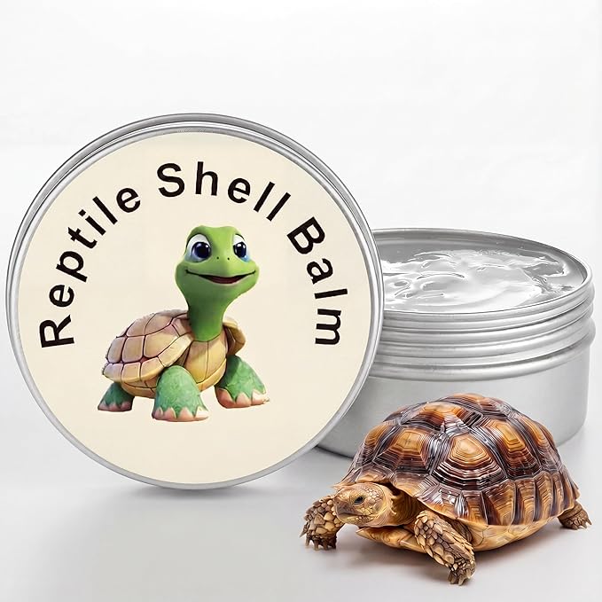 2.5 Oz roptoTortoise Shell Conditioner Cream – Shell Cleaner Balm for Restore Shine Polish and Repair for Sulcata Russian Desert Tortoise Turtle Protection and Care