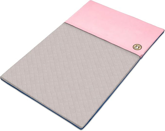 GuineaDad Original Fleece Cage Liner for Guinea Pigs – Reusable, Extra Absorbent Core with Waterproof Bottom – Burrow Pocket Bedding – Fits C&C 2x3 Cages – Pink Small Pet Liner