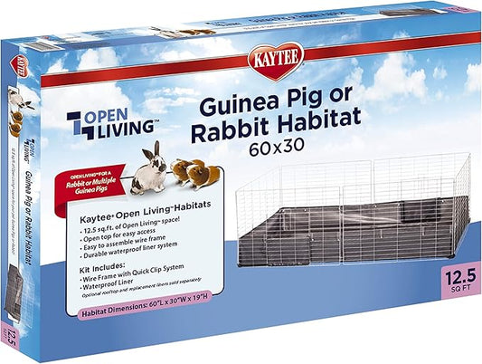 Kaytee Open Living Pet Guinea Pig or Rabbit Habitat, 60" x 30"