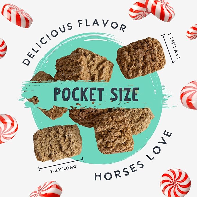 Health Extension Equine Mint Crunch Treats with Colostrum – Refreshing Mint Flavor for Horses – Supports Daily Training Rewards & Positive Reinforcement – 2 lb Bag