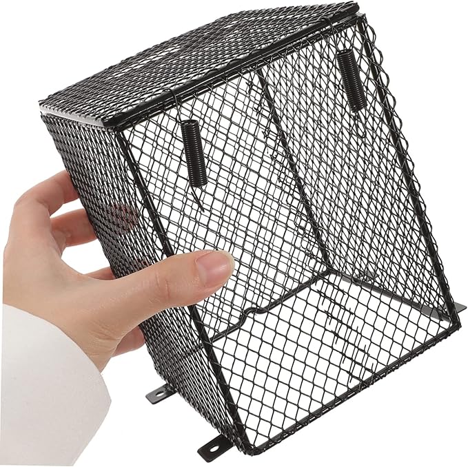 HANABASS Reptile Heating Lamp Mesh Cover Safe and Practical Ceramic Shade for Parrot Bird Cage Turtles Lizards and Pets Easy Installation Protects from Burns Versatile for Day Night Lamps
