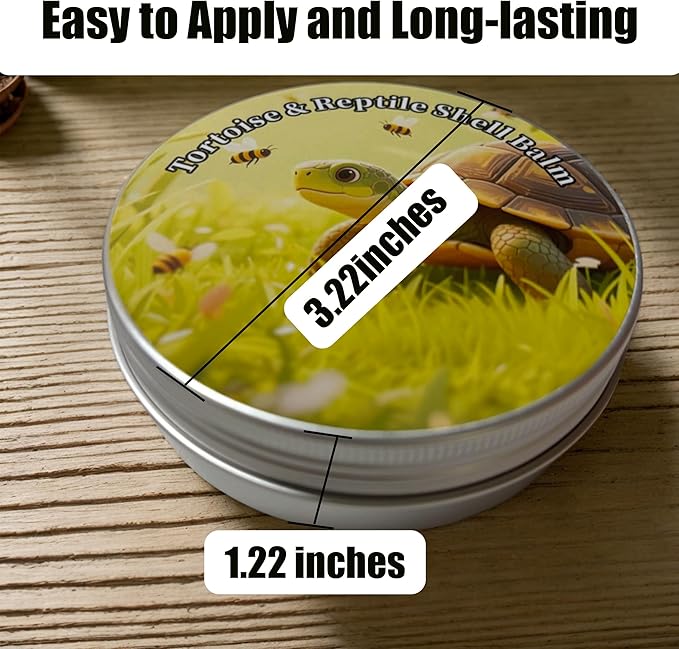 Reptile & Tortoise Shell Balm, 3.5 oz, Natural Formula Moisturizer for Turtle and Tortoise Shell Care