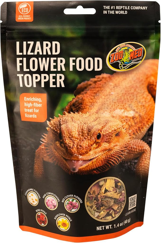 Zoo Med Flower Food Topper - Lizard - 1.4 oz, Assorted