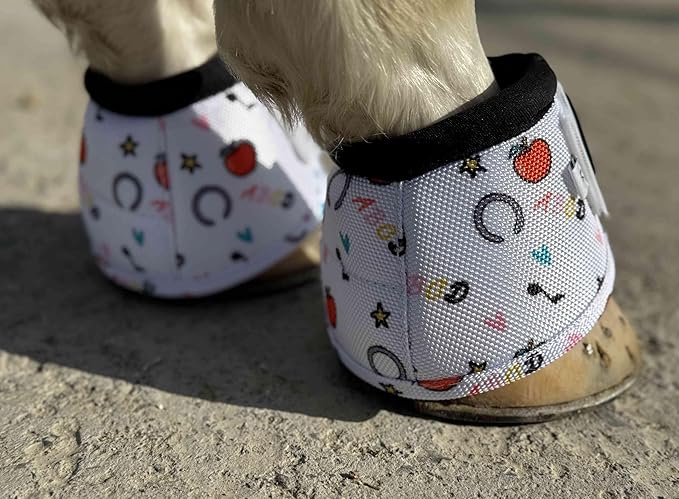 TGW RIDING 2520D Horse Bell Boots No-Turn Horse Bell Boots, Equine Ballistic Hoof Overreach Bell Boot, Pair
