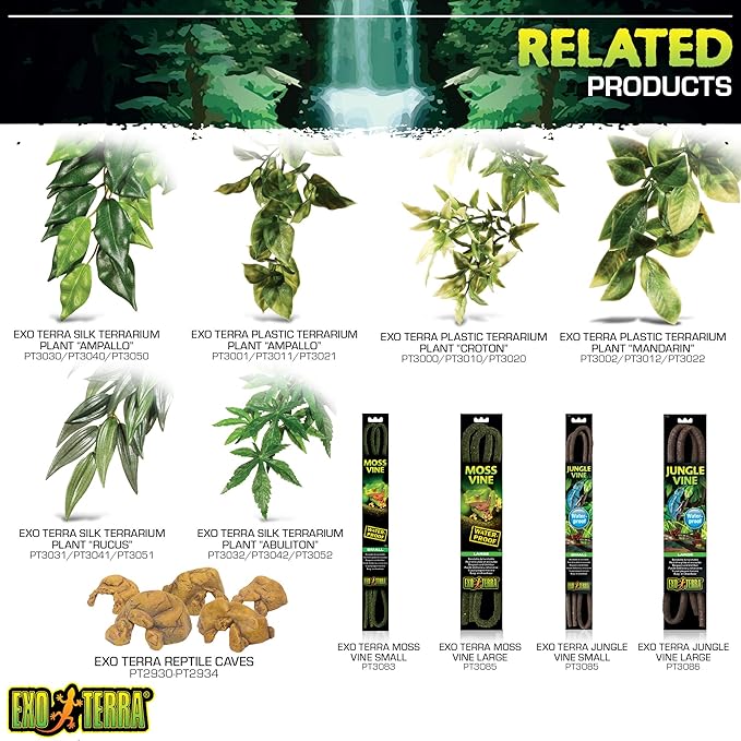 Exo Terra Plantation Soil, 8 Qt (8.8 L) - 100% Natural Terrarium Substrate | Increases Humidity, Stimulates Digging & Burrowing | Ideal for Natural Terrarium Setups & Live Plants (Pack of 4)