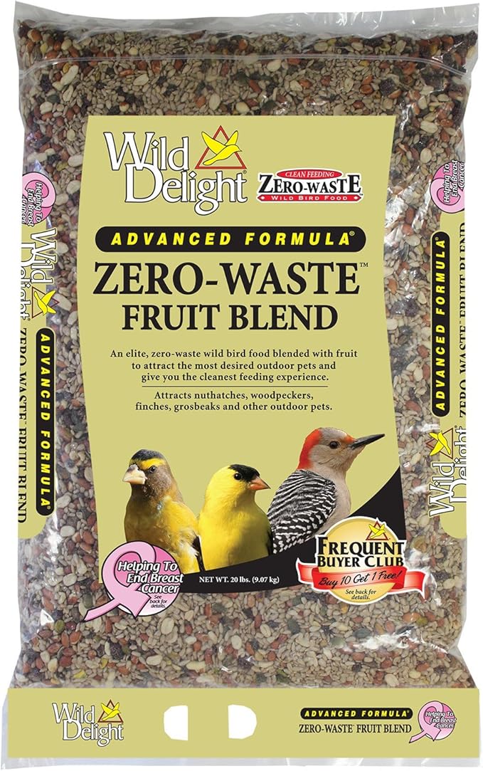 Wild Delight Zero-Waste Fruit Blend Bird Food, 5 Lb