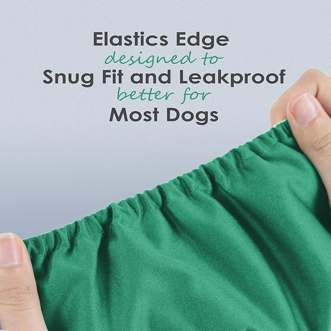 wegreeco Washable Dog Diapers - Washable Male Dog Belly Wrap- Pack of 3 - (Blue,Green,Purple,XX-Large)