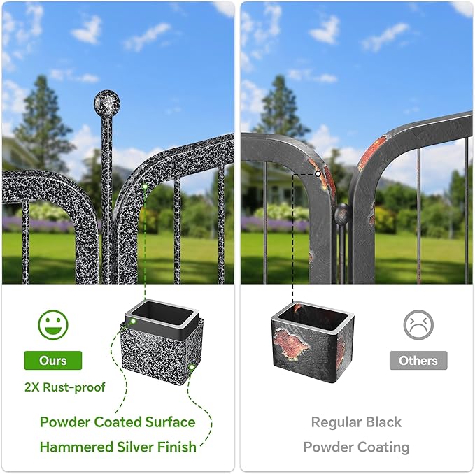 Mr Ironstone 40" Height Dog Playpen with Anti-Rust Coating – 16 Panels Portable & Foldable Indoor/Outdoor Pet Fence for Large, Medium, or Small Dogs – Durable Exercise Pen