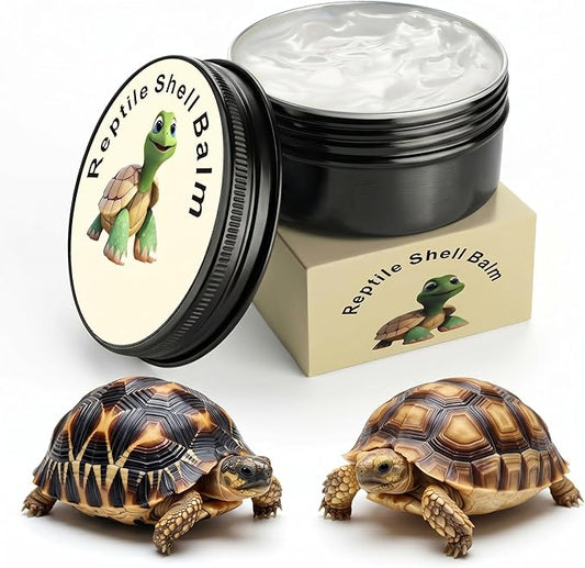 KR. LIF Tortoise Shell Conditioner & Balm 2.5 oz Turtle Shell Care Cream for Sulcata Tortoise Reptile Ointment – Non-Toxic Moisturizer for Dry or Cracked Shell