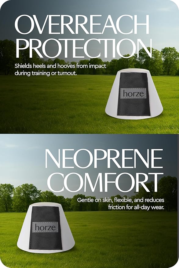 HORZE Pro Overreach Bell Boots for Horses | Neoprene Pair