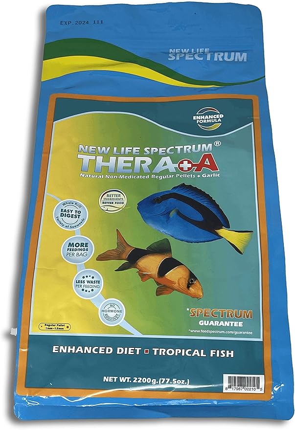 New Life Spectrum Thera+A Regular Pellet Bag for Fresh & Saltwater Fish 2200g