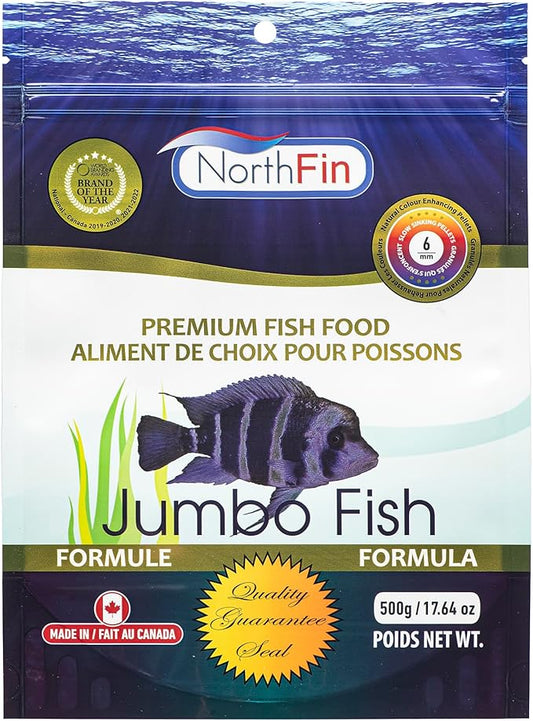 Northfin Fish Food Jumbo Formula Slow Sinking Pellets (6mm 500g)
