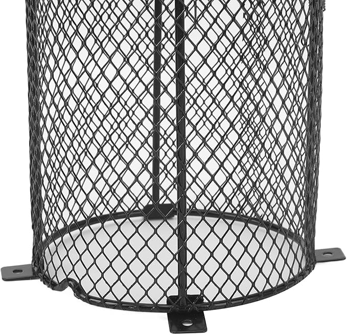 Tyenaza Reptile Lamp Cover Professional Prevents Scald Protective Reptile Heater Lamp Guard for Lizards Terrapins Snakes (Circle)