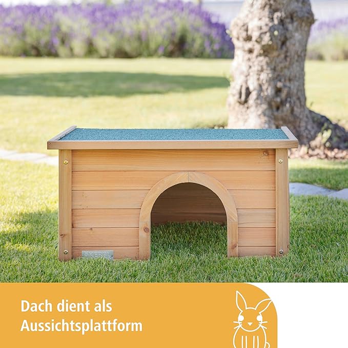 Kerbl 81773 Rodent House XL, 64 x 42 x 10 cm, Wood Color
