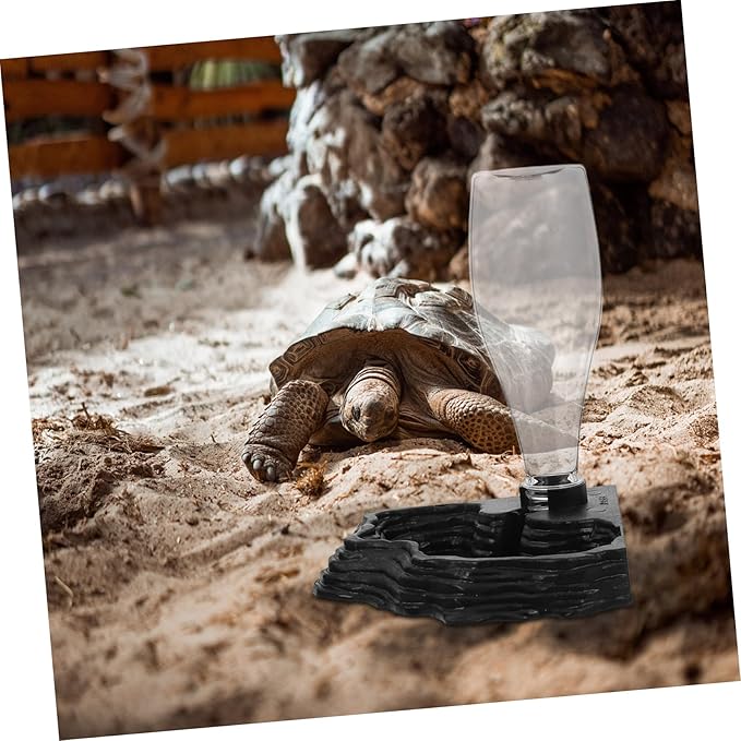 Milisten Household Reptile Water Dispenser Automatic Tortoise Waterer Solid Construction Compact Material for Reptile Supplies and Daily Use