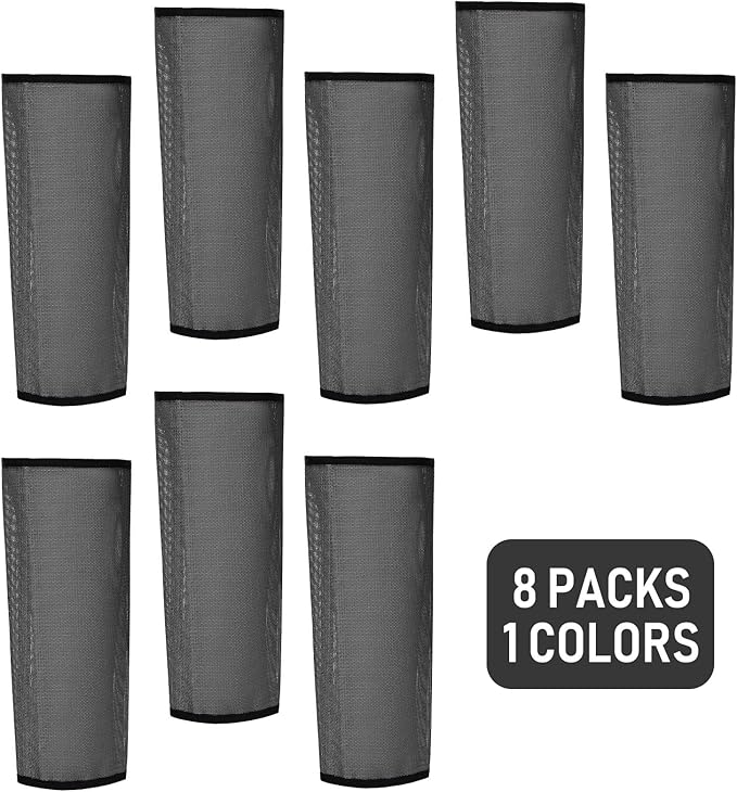 Jexine Set of 8 Mesh Fly Boots for Horse Loose Fitting Non Slip Breathable Horse Fly Leggings Protective Reduces Stress Leg Fatigue Wraps for Preventing Flies Mosquitoes Bite