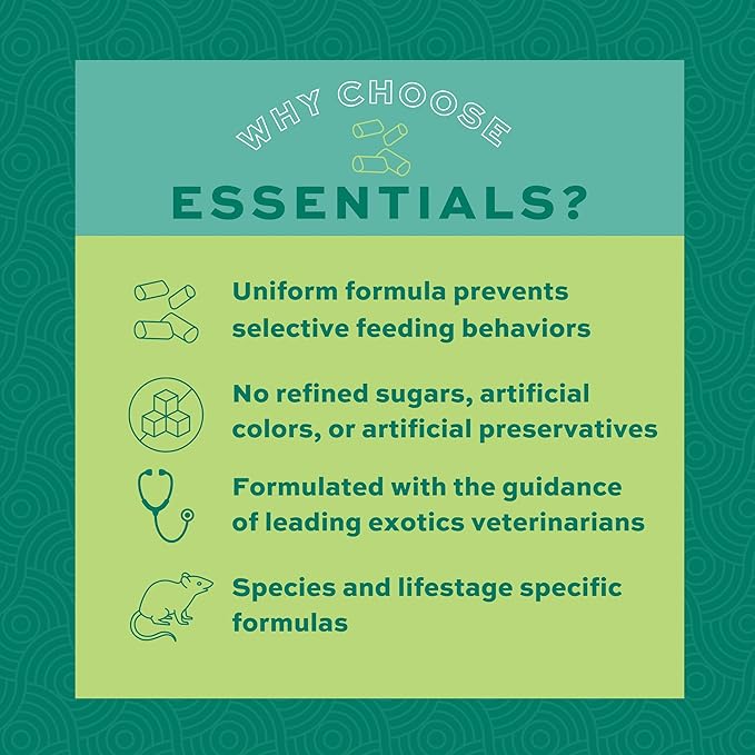 Oxbow Essentials Adult Rat Food - All Natural Adult Rat Food - 20 lb.