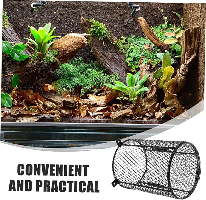 VOSAREA Reptile Heating Lampshade Cover Mesh Protector for Pet Reptiles Quick Installation for Various Cages Easy Lizards