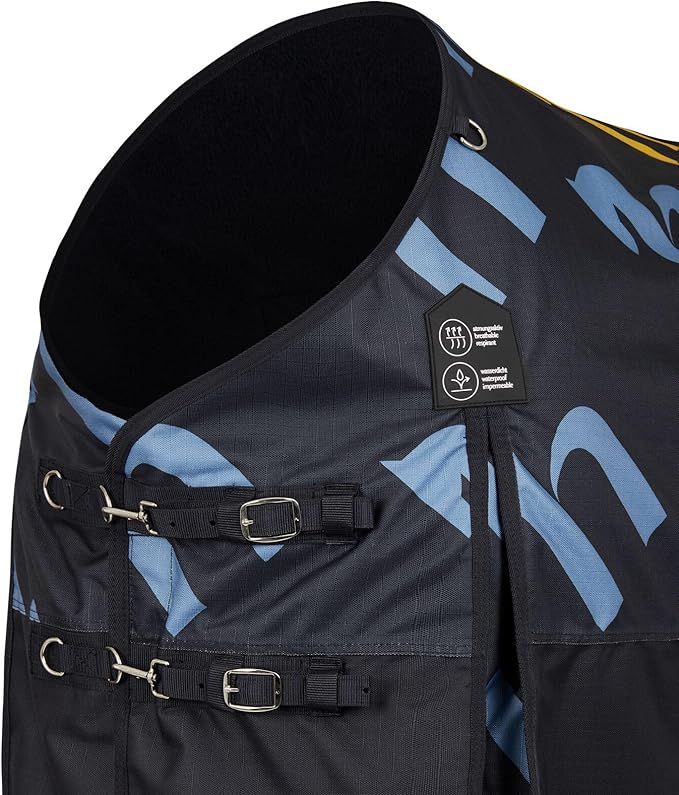 HORZE Nevada 1200D Lightweight Waterproof Horse Turnout Rain Sheet (No Fill) - Dark Navy - 69 in