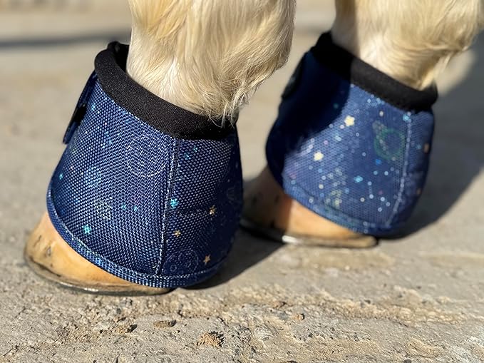 TGW RIDING 2520D Horse Bell Boots No-Turn Horse Bell Boots, Equine Ballistic Hoof Overreach Bell Boot, Pair