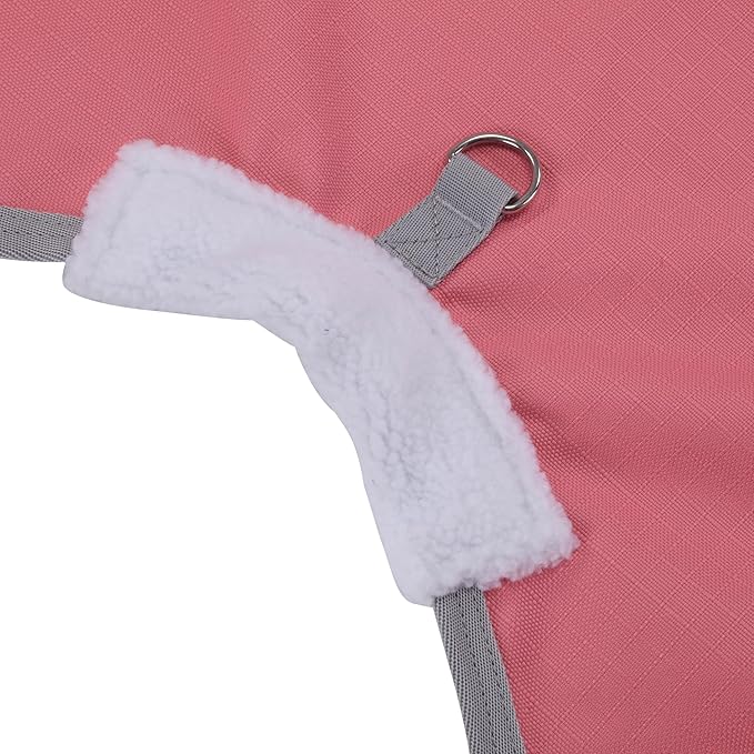 LEAFOREST 1200 Denier Waterproof Mini Shetland Rug Pony Rug Foal Rug Turnout Rug (no Filling) Pink Grey 36IN