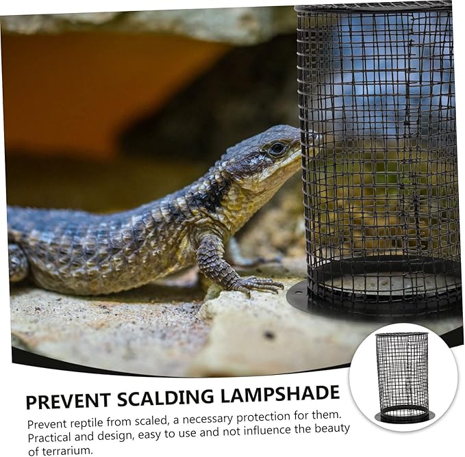 Holibanna Reptile Lamp Cover Ceramic Heating Shade Practical Anti-Scald Design for Climbing Pets Suitable for Lizards and Snakes